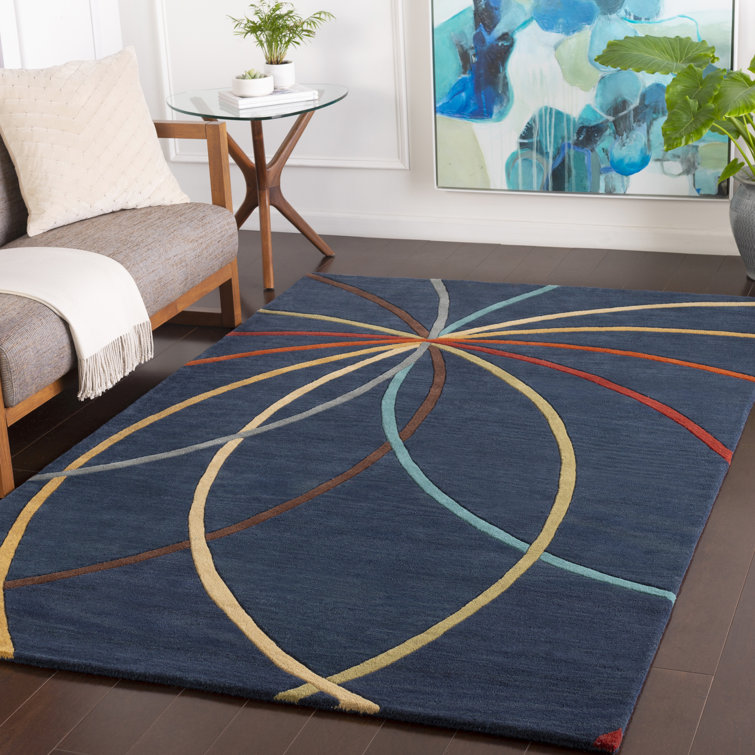 Tapis brun clair en laine fabriqué à la main Mcquaid