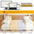 104.7" U-shaped Sleeper Sofa Sectional With Pull-out Bed, Chaise Lounge & Usb Ports - Beige - Oversized Modular Couch For Living Room-1976523828