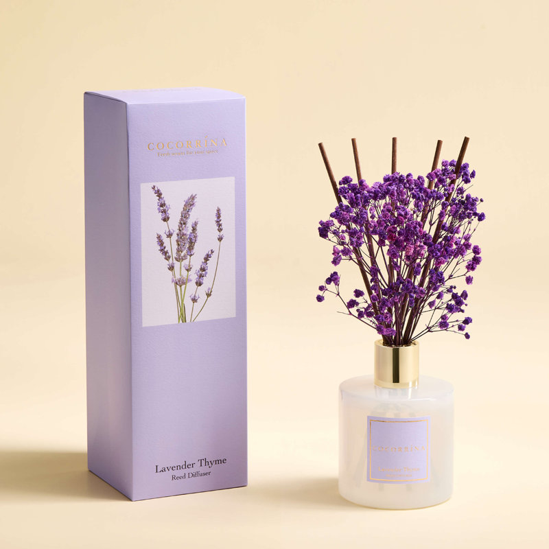 COCORRÍNA Reed Diffuser Set, Lavender Thyme