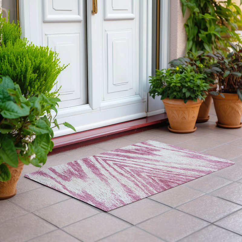 Tapis noir intérieur / extérieur lavable à la machine Chantille ACN876, Rectangle 1 pi 8 po x 2 pi 6 po