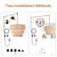 Luminaire suspendu cylindrique à 3 niveaux avec abat-jour tambour en lin plissé-846665317-846665336