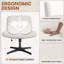 Armless Wide Desk Chair with Cross-shaped Base-446628280