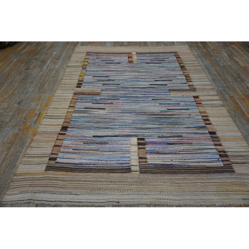 Antique Native American Flat Weave Rag Rug