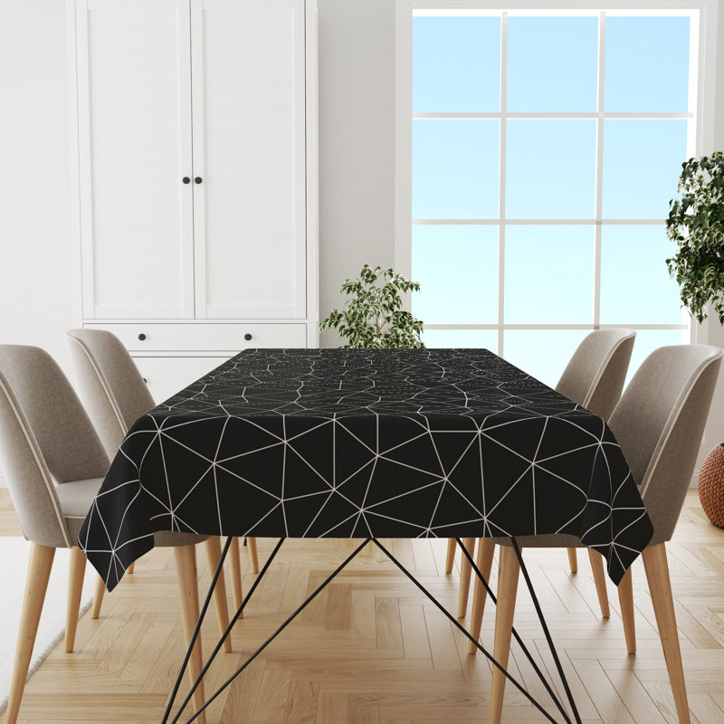 Nappe Dreiling, Noir et blanc, L 60 po x l 60 po