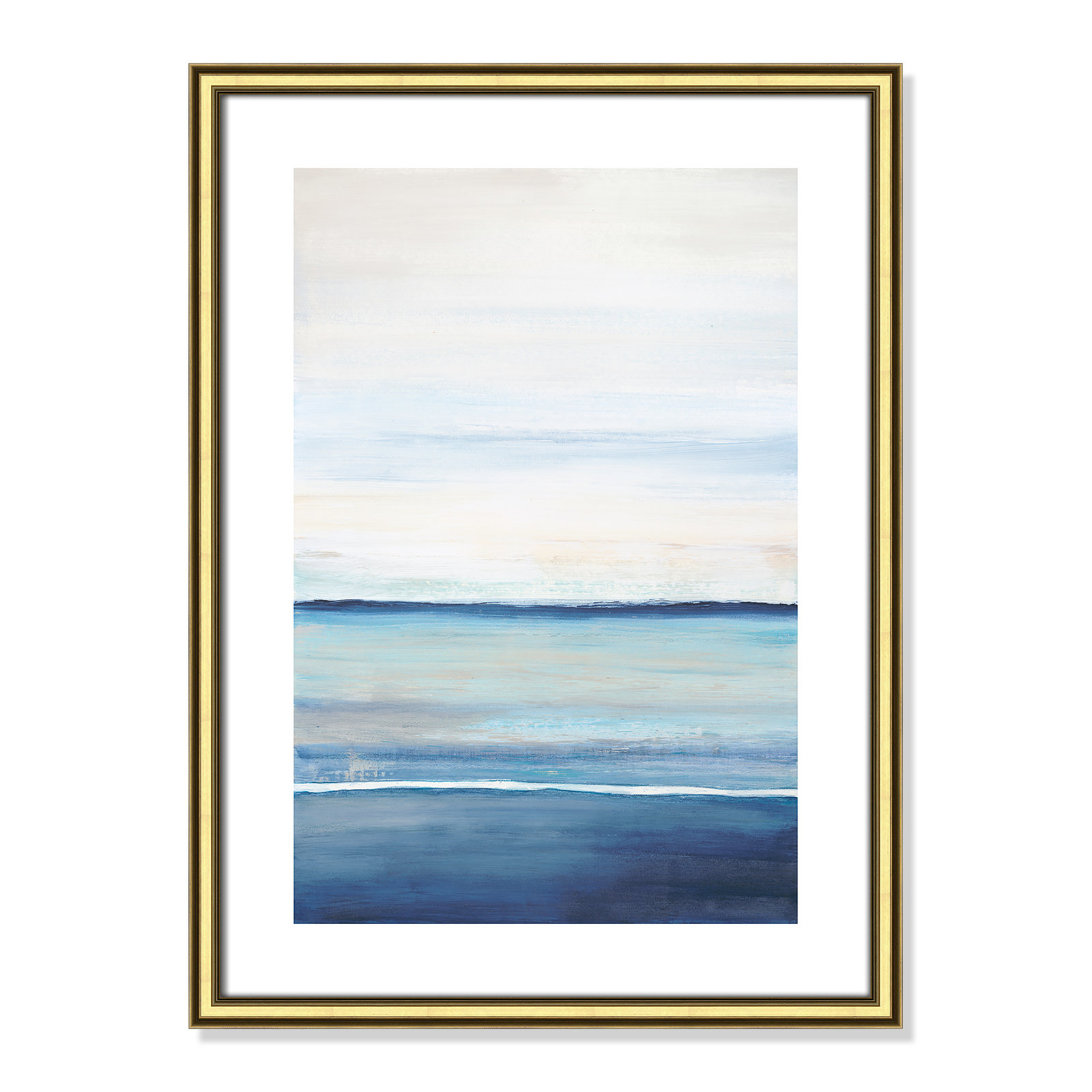 Emmit "Distant Whispers" Print by Filippo Ioco, Gold Framed Paper, 23" H x 17" W x 0.88" D