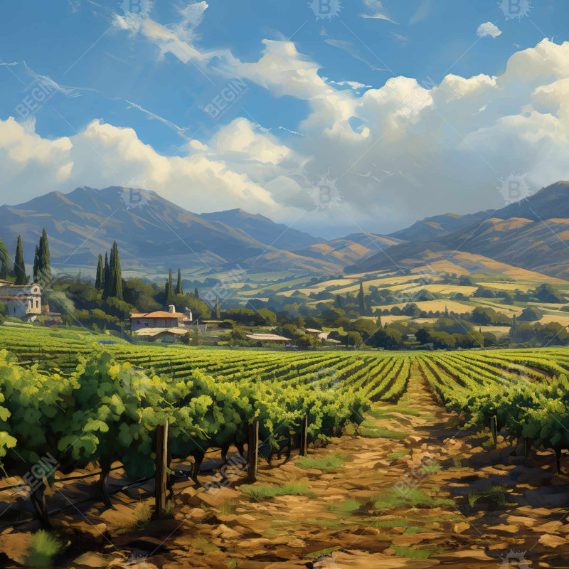 Exotic farm - 32"x32" art on canvas