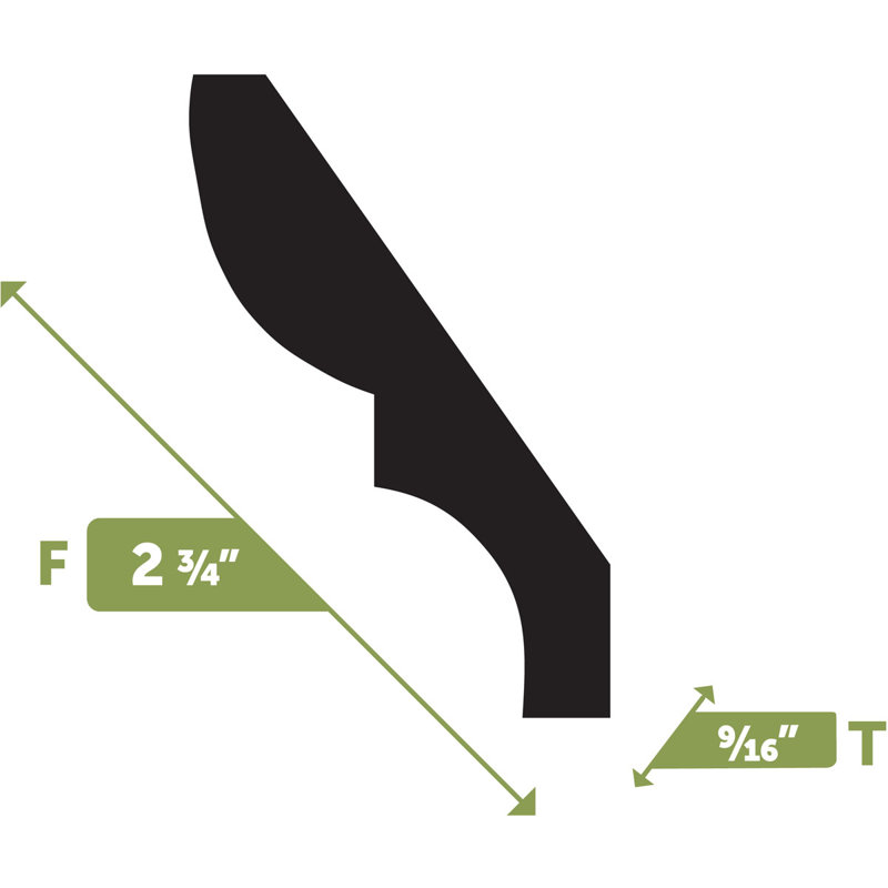 Moulure couronnée flexible