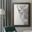 Graphite Bison Portrait I - reproduction d'art sur toile encadrée-73984806