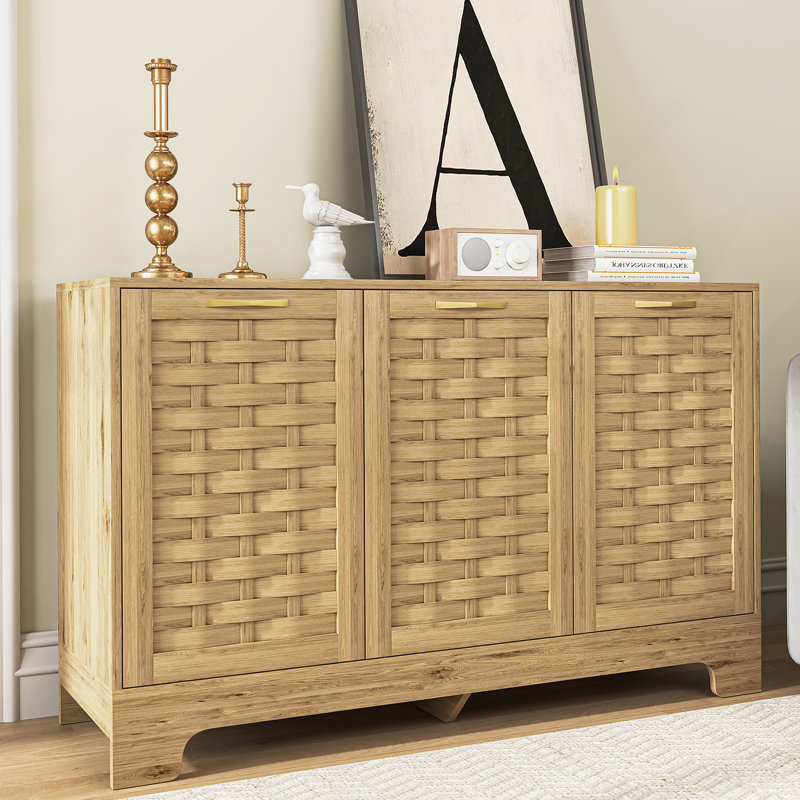 Armoire de rangement avec portes, buffet de rangement avec tablette réglable, armoire anti-basculement