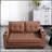3-In-1 Convertible Futon Sofa With Tufted Loveseat, Pull-Out Sleeper, And Side Pockets For Living Room Comfort And Versatility-1686794079