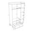 Soha Manufactured Wood Wardrobe