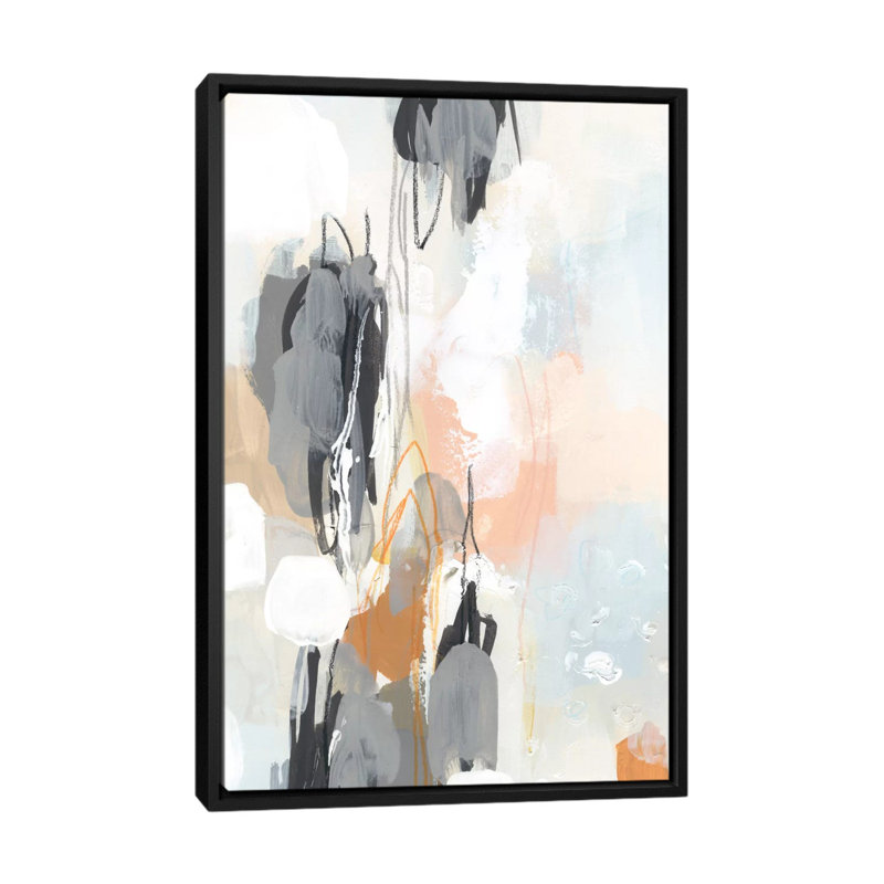 « elevation ii », impression sur toile, H 26 po x l 18 po x P 1,5 po, Toile avec cadre noir, Pas de tapis