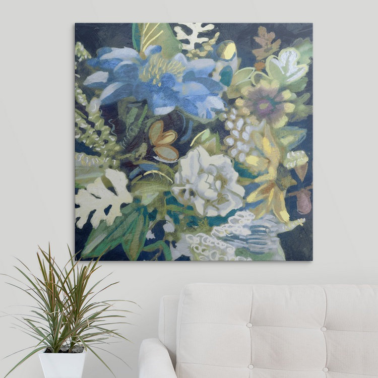 « ii » edward selkirk, reproduction d’art Bouquet, H 35 po x l 35 po x P 1,5 po, Toile