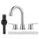 8 inch Two Handles Widespread Bathroom Sink Faucet with Drain and Supply Line