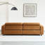 Causeuse-coussin modulaire orange 100% polyester