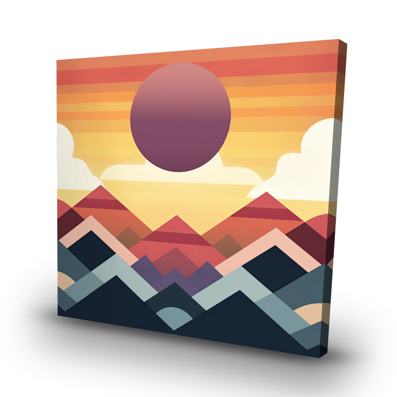 Peace mountain - 32"x32" art on canvas