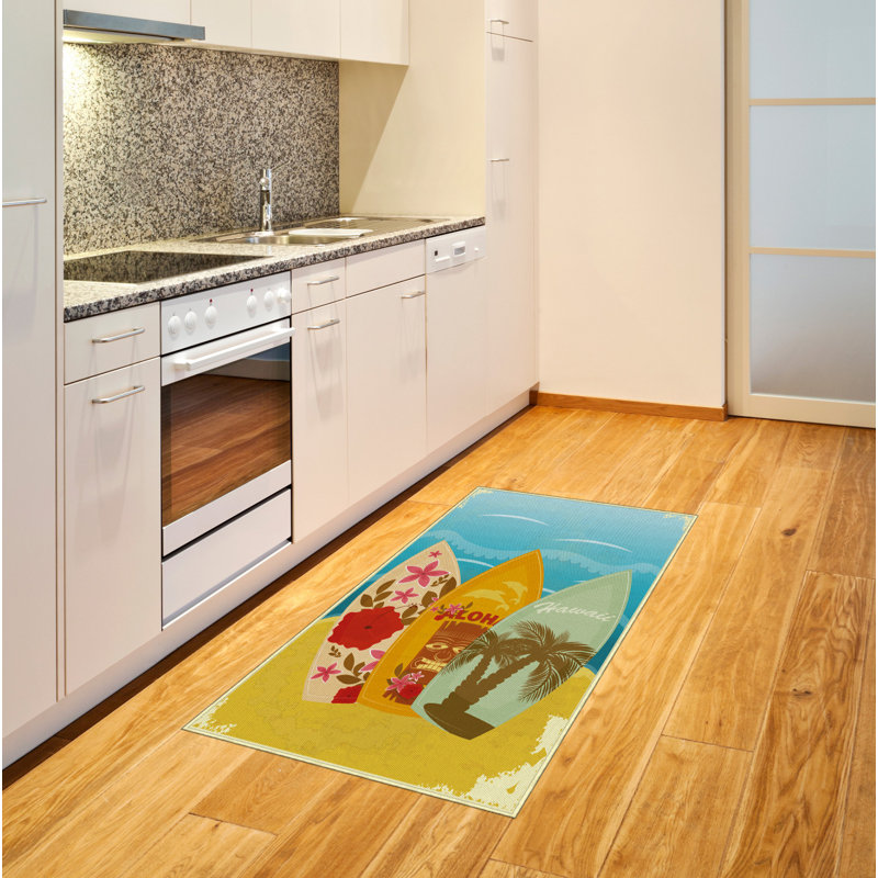 Tapis décoratif Tiki Bar, Rectangle 2 pi 7 po x 5 pi