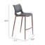 Chaise de comptoir Ace gris foncé et noyer-1660960946