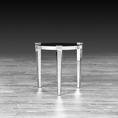 Glass Top End Table