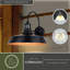 Lampe de grange d'extérieur à 1 ampoule Gunnora avec poussière à l'aube-800128793-800128804
