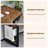 Walnut,Black Rectangular Solid Wood Writing desk-306449512