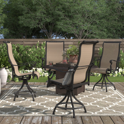 Heathcote Metal Outdoor Stool