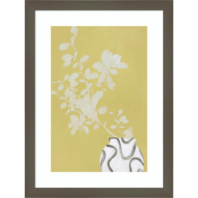 Vanilla and Yellow Flower Vase by Design Fabrikken - Single Picture Frame