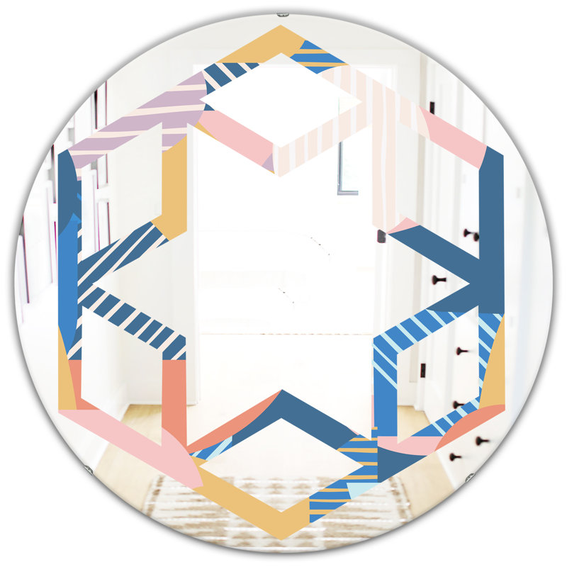 Miroir mural Hexagon Star, H 31,5 po x l po