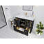 Boston 42 po X P 22 po De meuble-lavabo simple en fer forgé Quartz blanc