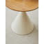 TABLE RONDE BLANC + BOIS