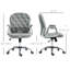 Bureau réglable réglable en similicuir de 23,5 po x 23,8 po x 40,5 po avec siège pivotant
