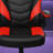 Red, PU Leather Gaming Chair, Ergonomic Office Computer Chair With Lumbar Support, Height Adjustable, Casters, And Flip-Up Armrests.-1082489744