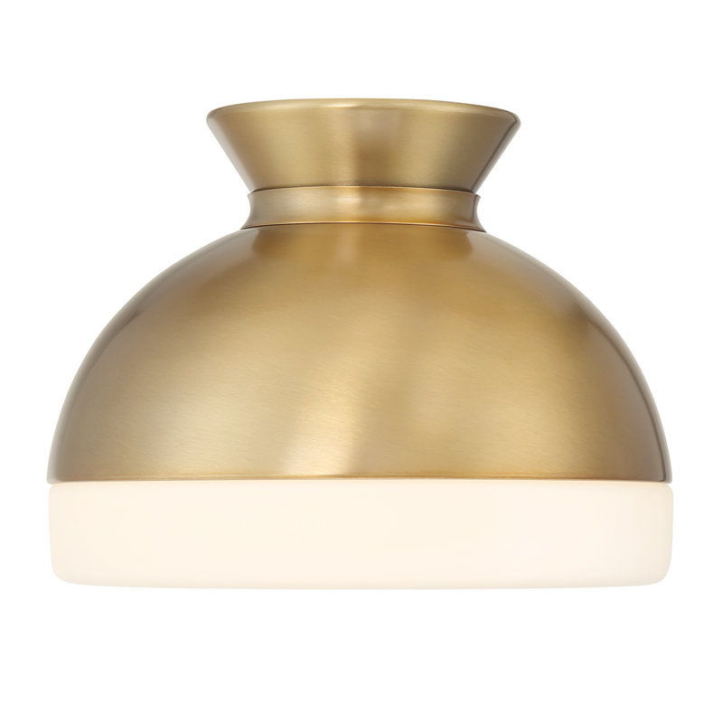 Brian Patrick Flynn Berne 1 Light Vibrant Flush Mount, Gold