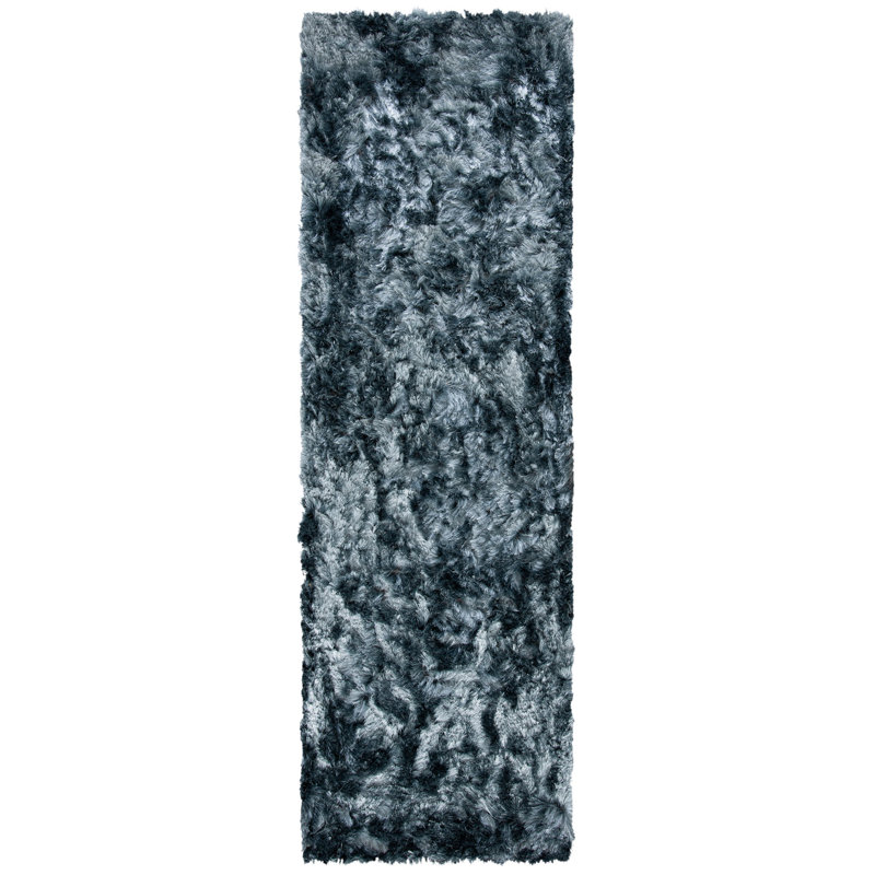 Morrell Shag Hand Tufted Performance Solid Color Rug, Runner 2'3" x 10'