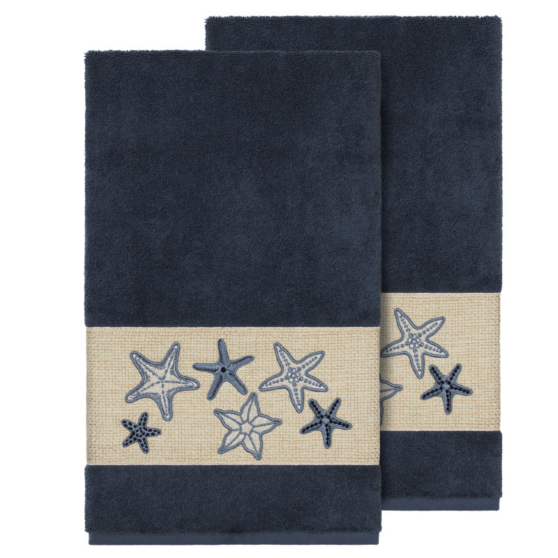Lydia Midweight Bath Towel, Midnight Blue
