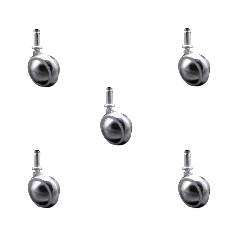 Roulettes à tige Grip Ring, Chrome brillant