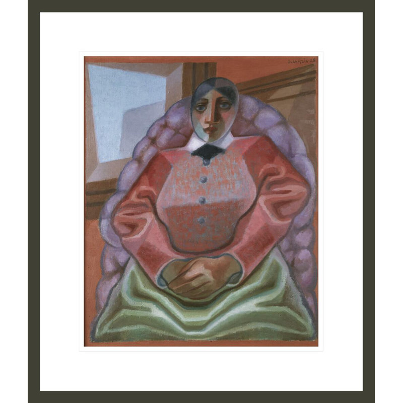 «Femme dans un fauteuil» par Juan Gris - impression numérique sur toile, H 20,61 po x l 17,75 po