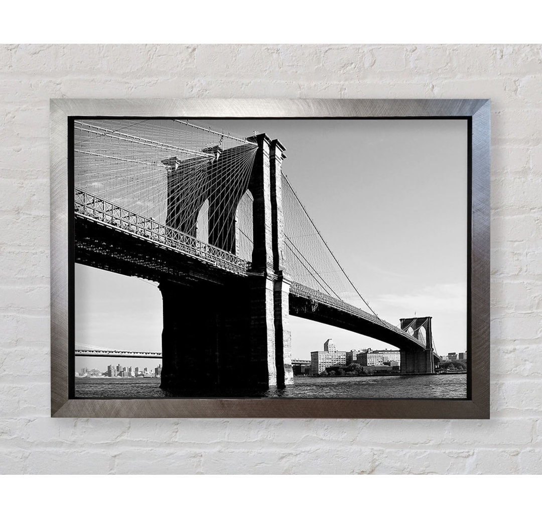 Brooklyn Bridge B N W - Einzelne Bilderrahmen Kunstdrucke