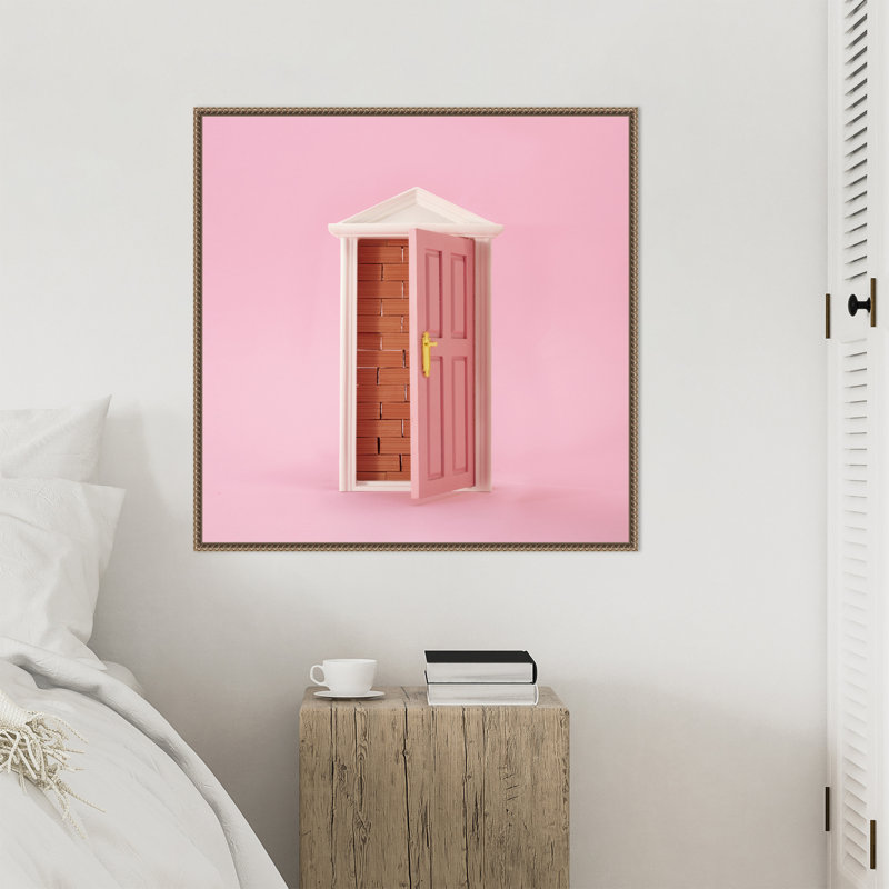 Brick Wall by Mingee Framed Canvas Wall Art Print, H 30 po x l 30 po
