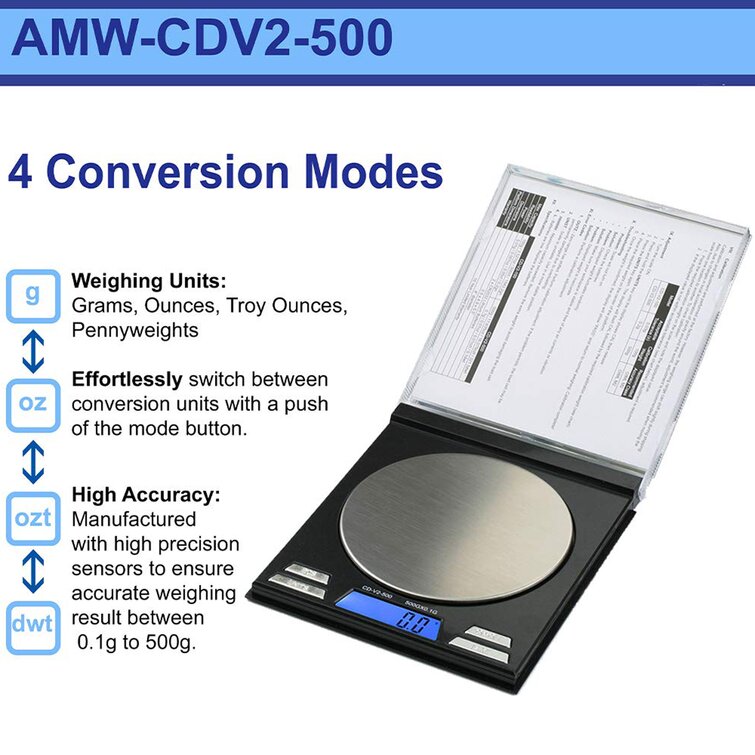American Weigh Scales Mini CD Scale 500g Digital Scale