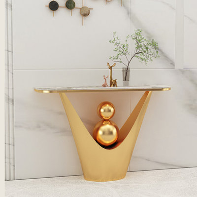 Modern-style sintered stone console table