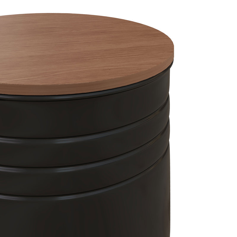 Nesting Storage Ottomans Set of 2 with Lids, Hidden Space