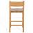 Hentges Woven Leather Counter Stool-329436525