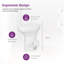 Siège de toilette allongé une pièce 0,03 GPF (économe en eau) inclus