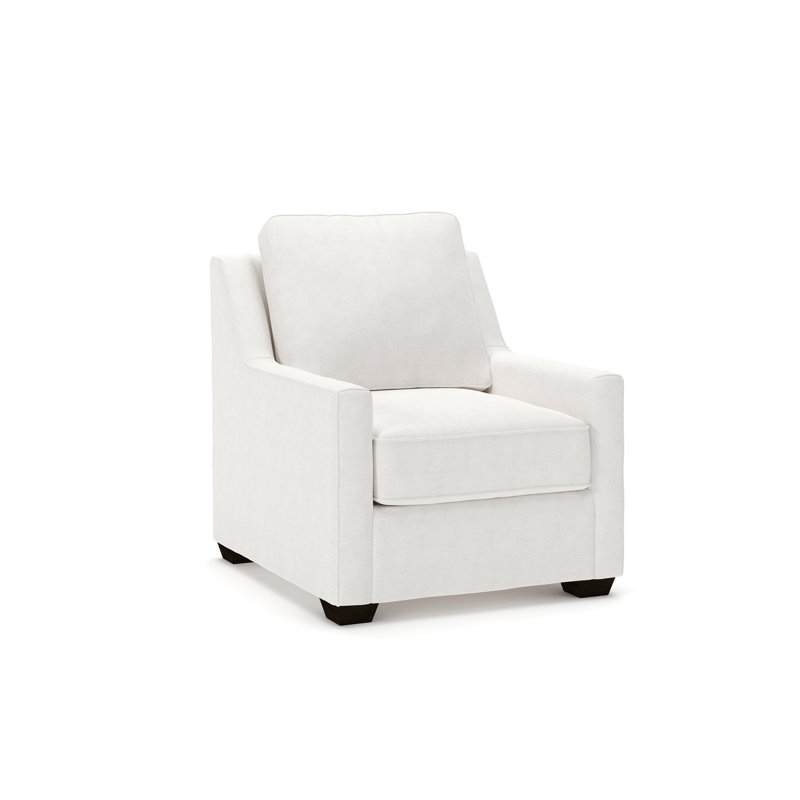 Fauteuil Gemi, Chenille Crypton® neige Nomad