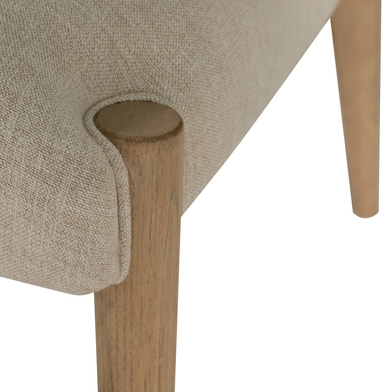 Highland Oak High Back Dining Side Chair, Dawn