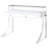 Serrano White High Gloss 2-Drawer Writing Desk