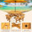 8 Person Picnic Table, Outdoor Camping Dining Table With With 4 Built-In Benches-354994880
