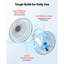 Ventilateur mural, ventilateur mural oscillant de 20 po, 3 vitesses, longue distance de circulation d'air, angle de rotation réglable, mécanique puissant pour l'industrie, commercial, garage, atelier, gymnase