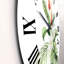 Horloge murale traditionnelle Bouquet tropical avec feuilles de palmier Lumerine-60187057